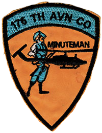 The 176th Assault Helicopter Company flight suit and jacket pocket patch.