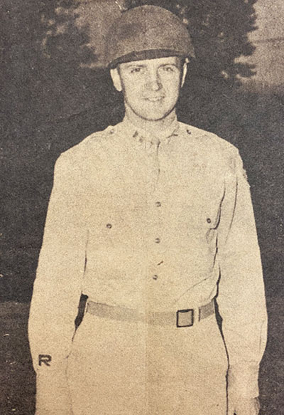 CPT Oscar Joyner, Jr. is wearing the 4th ID Ranger insignia