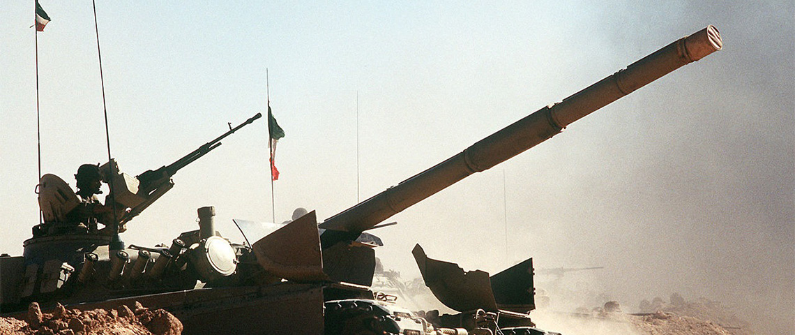 Captured Iraqi soldiers during Operation DESERT STORM, 1991.