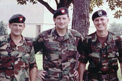 GEN (Retired) Peter Schoomaker, MG Bargewell, and BG (Retired) David L.Grange.