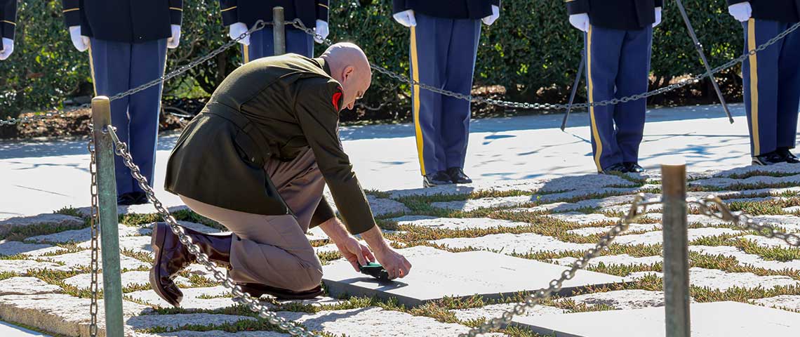 Laying Green Beret down