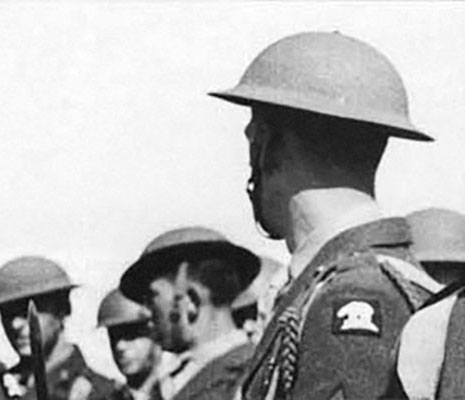 The British 49th Territorial Army Division wore a polar bear SSI related to its ill-fated attempts to recapture the Norwegian ports of Trondheim and Narvik in April-May 1940.