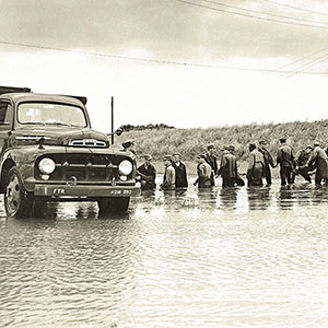 Photos of the devastation on Fort Riley, Kansas, resulting from flooding in summer 1951.