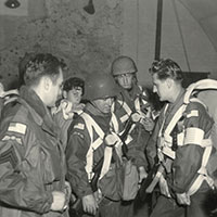 OG Team ADRIAN prepares to jump into Northern France. SGT Skokoski is on the left.