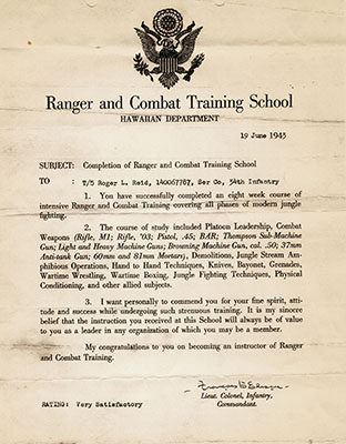 Hawaiian Department ‘Ranger’ course