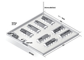 Sketch of the layout of ODA 7224's VSO site at Nili.