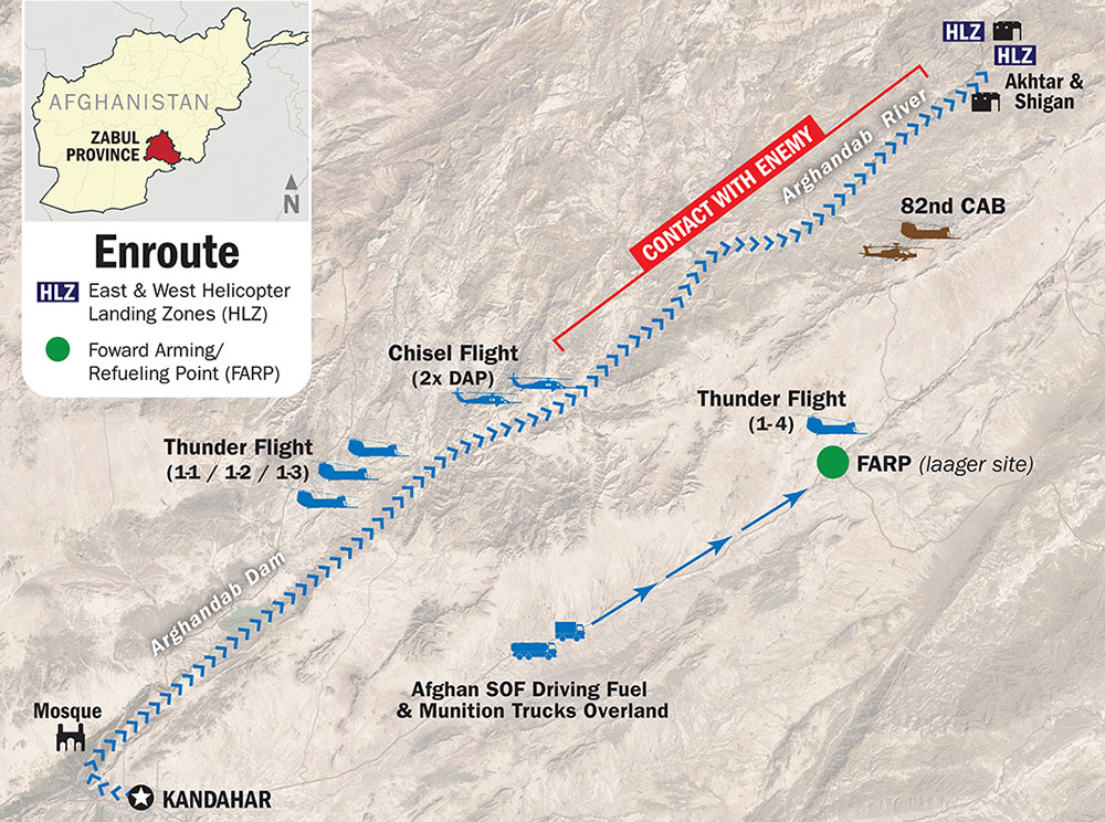MAP: 160th SOAR enroute
