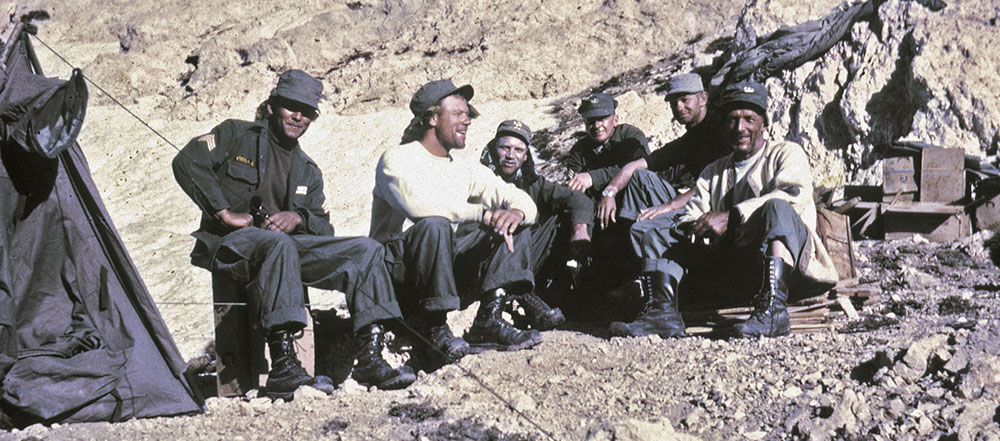 High Camp set up by CPT Thorne&rsquo;s seven mountaineers.