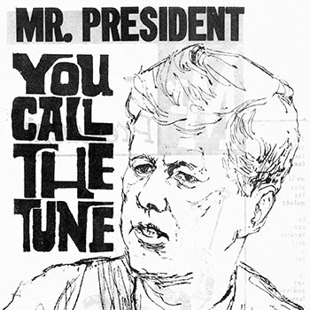 This Psychological Warfare (Psywar) leaflet, sketched by Specialist Four (SP4) Bruce R. Armstrong, 3rd Psywar Det (Reproduction), 1st Psywar Battalion (Broadcast & Leaflet), was scattered over President&rsquo;s Kennedy&rsquo;s cavalcade by an L-19 Bird Dog, aircraft.