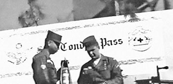 Psychological warfare soldiers showed artillery shells packed with &lsquo;Safe Conduct Passes&rsquo; to be fired into enemy lines.