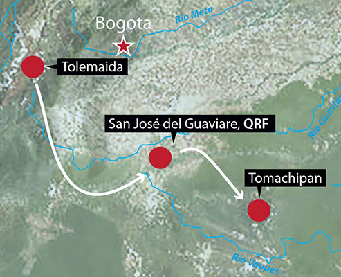 MAP: Route of the Rescue