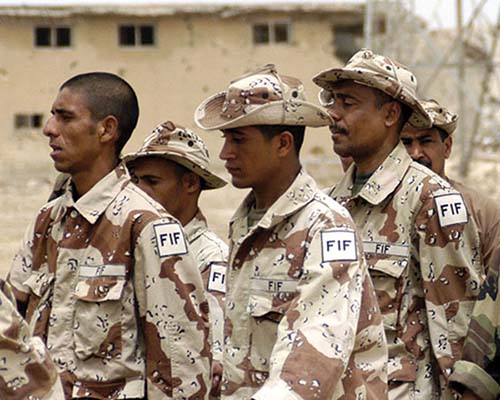 By the time the FIF had been organized and trained, they were ready and anxious to join the fight against Saddam Hussein and others who wanted the new Iraq to fail.