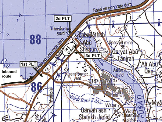 Objective Cobalt lay to the south of the dam, and consisted of a power station complex and transformer yard—and an antiaircraft artillery academy that had not been previously identified by intelligence sources.