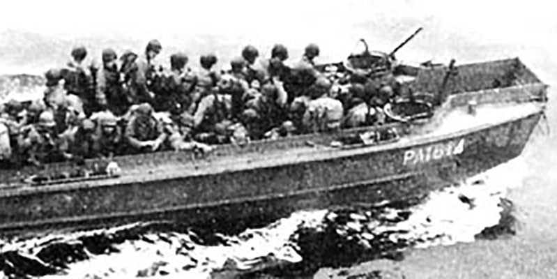 The 36-foot LCPR had two .30-caliber shielded machine guns on the sides of the bow, could reach nine knots fully-loaded, carried three crew, and thirty-six combat-loaded troops or 8,100 lbs. of cargo. The three and one-quarter&ndash;inch marine plywood hull afforded little protection, but its underwater exhaust system muffled the 225 hp Gray Diesel engine to facilitate covert infiltrations.