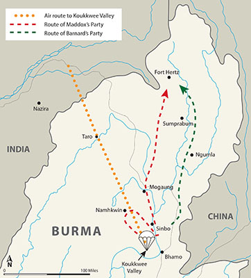 Map of “A” Group travels