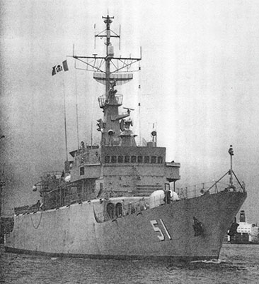The ARC F 51 Almirante Padilla.