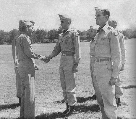 First Lieutenant Ralph Puckett Jr. is awarded the Distinguished Service Cross at Fort Benning, Georgia.