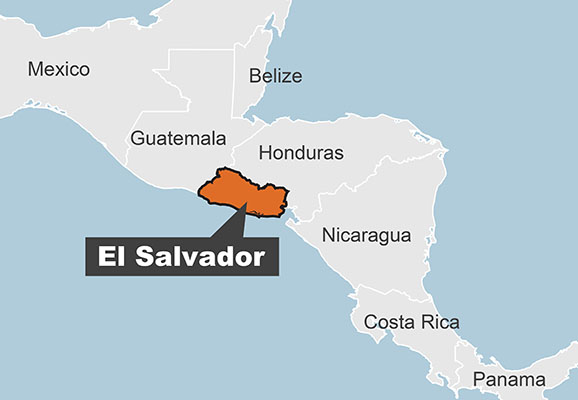 Map of El Salvador