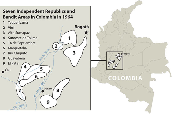 Seven Independent Republics and Bandit Areas.