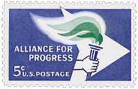 U.S. 1963 &ldquo;Alliance for Progress&rdquo; postage stamp