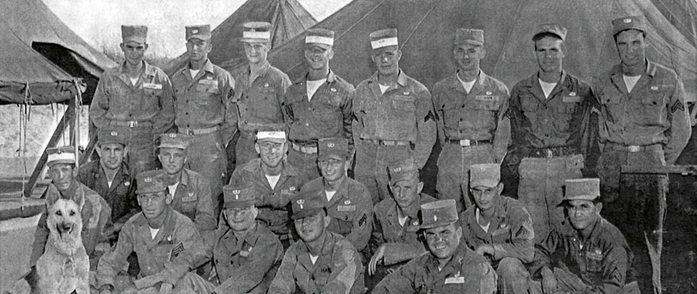 Members of the 77th Special Forces Group in Training at Onslow Beach, North Carolina, 1953.