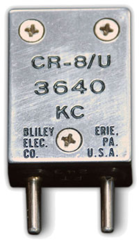 Frequency crystal for Type A Mark III radio