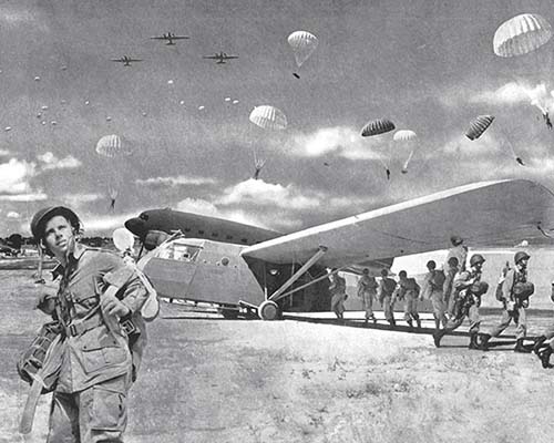 Glider Jumping At Camp Mackall, 1943