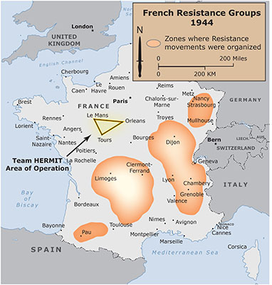 MAP Team HERMIT&rsquo;s area of operations