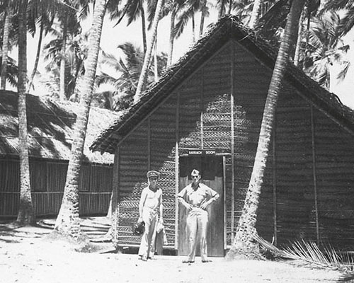 A typical basha where teams lived at China Bay.