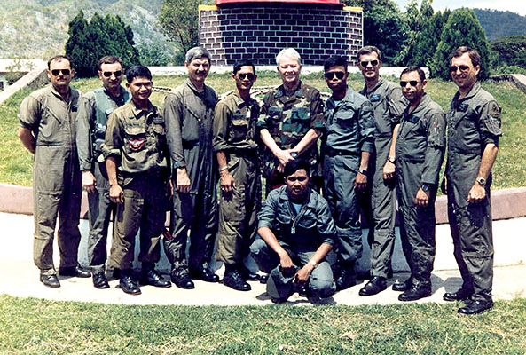 Pilots from the Royal Thai Army trained with 245th airmen at the RTA Aviation Center in Lop Buri, Thailand