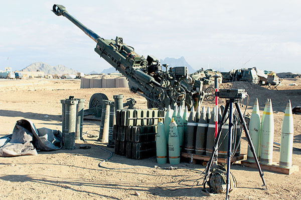 A platoon of three Canadian 155mm towed howitzers was attached to ODB 330. From their firebase on Sperwan Ghar, the artillery provided fire support to the SF teams as they advanced down the valley on the south side of the river.