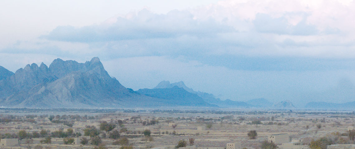 The Panjwayi Valley, one of the most fertile and productive agricultural areas in Afghanistan, was dry and brown in December 2006.