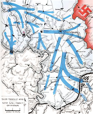 The drive to the Moselle River was the second 76th ID objective.