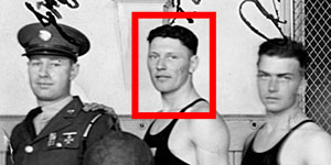 The F Company, 3rd Infantry Regiment basketball champions of 1936-37.