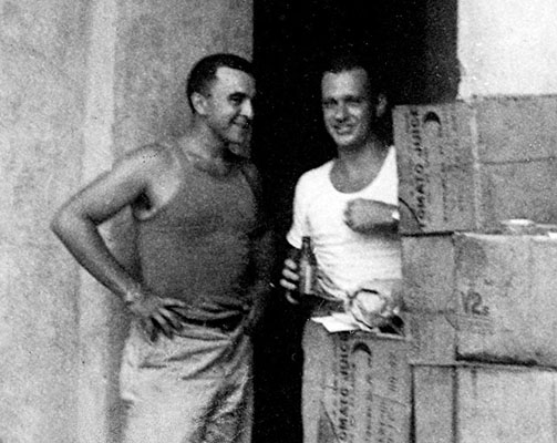 1LT Oliver A. Ryder was a qualified parachutist assigned to the Detachment 101 Air Drop Section. On the right is CPT Zachariah Ebaugh, who served in a field unit.