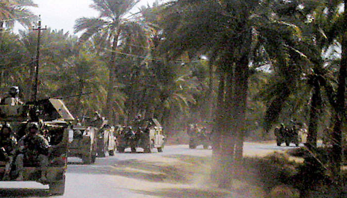 TF Raptor & ODA 566 head back to the contact area.