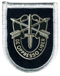 5th SFG beret flash with SF DUI