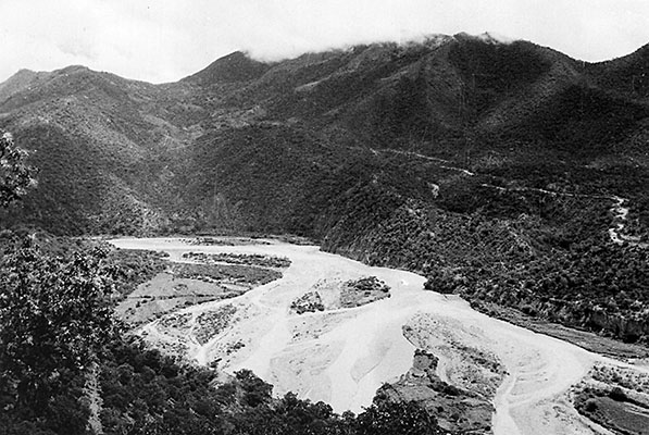 MAJ Waghelstein, MSG Fabian, and Bolivian Sergeant Mars &ldquo;surveyed&rdquo; the rugged terrain along the suspected guerrilla egress route.