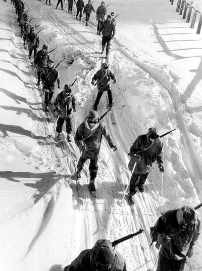 Rigorous mountaineering and skiing were the cornerstone of the First Special Service Force training program at Fort William Henry Harrison, Montana.