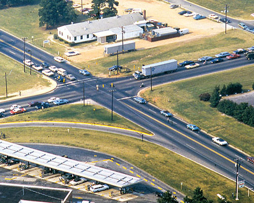 The original PSYWAR center was located at the intersection of Reilly and Gruber Roads on Fort Bragg, NC. The headquarters building is the WWII barracks in the lower right corner.