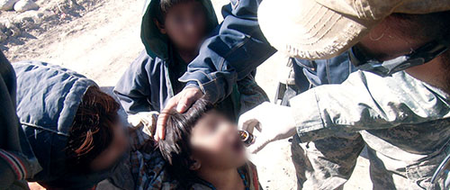 Both the Special Forces and Civil Affairs medics worked diligently to improve the quality of health care in Deh Rawod. Providing vitamins and oral vaccines to the children was a key part of this effort.