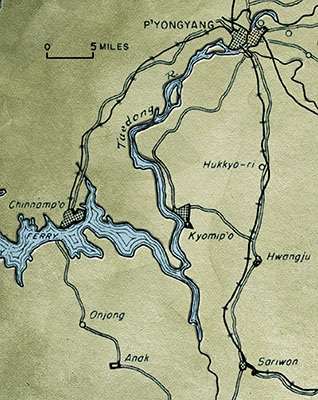 The sea lanes leading to the North Korean port of Chinnamp&rsquo;o, 35 miles south of the capital, P&rsquo;yongyang, had to be cleared to expand logistical support to sustain the UN northern offensive to the Yalu River.