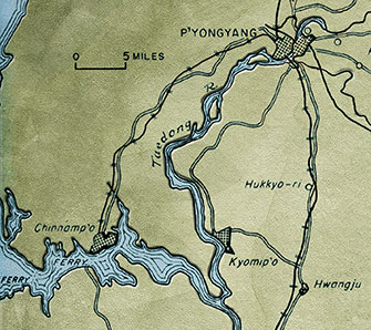 Chinnamp&rsquo;o, some forty miles southwest of the capital, P&rsquo;yongyang, was the major western port for North Korea.