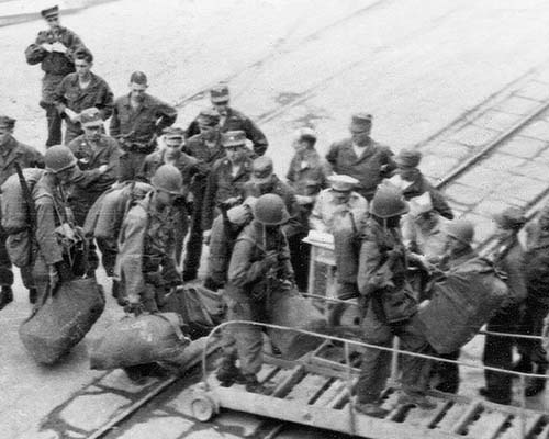 The 1st Loudspeaker and Leaflet Company arrived in Korea in October 1950. By April 1951, they began making loudspeaker broadcasts and propaganda leaflets for use by UN troops.