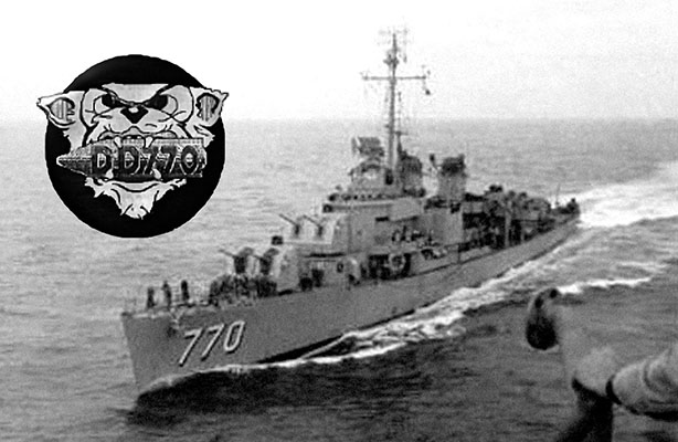 During Seaman Lorenzo Ghiglieri&rsquo;s first duty assignment aboard the USS Lowry (DD-770) he won the ship&rsquo;s logo contest for his sketch of a tiger &ldquo;jaw locked&rdquo; on a torpedo.