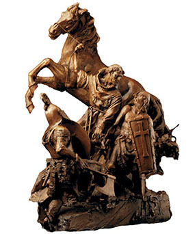 Pope John Paul II accepted the &ldquo;St. Francis of Assissi&rdquo; sculpture from Lorenzo Ghiglieri.