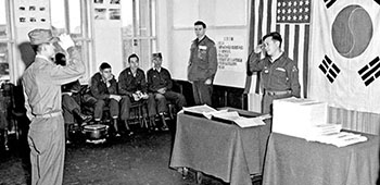 ROK Army soldiers are awarded Psywar occupational specialties after one year on-the-job (OJT) training with the 1st L&L Company.