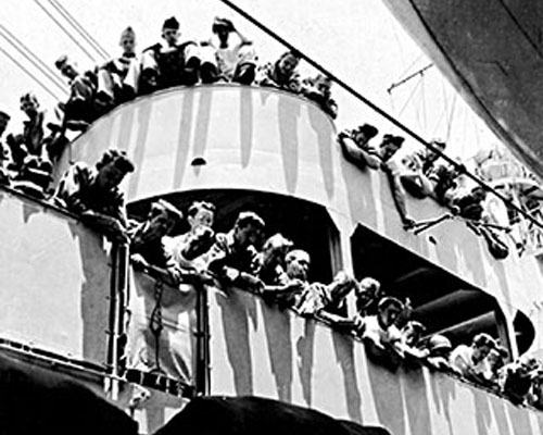 When the 1st RB&L troops re-boarded the USNS Brewster in Hawaii, they discovered that an additional 1,200 infantry replacements destined for Korea had been taken aboard.