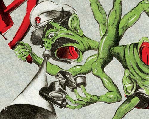 This leaflet entitled Communists Deny People Freedom was designed to convey the message that &ldquo;Under Communism, Propaganda Replaces the Truth...&rdquo; Leaflets of this nature were common products of the Psywar units.