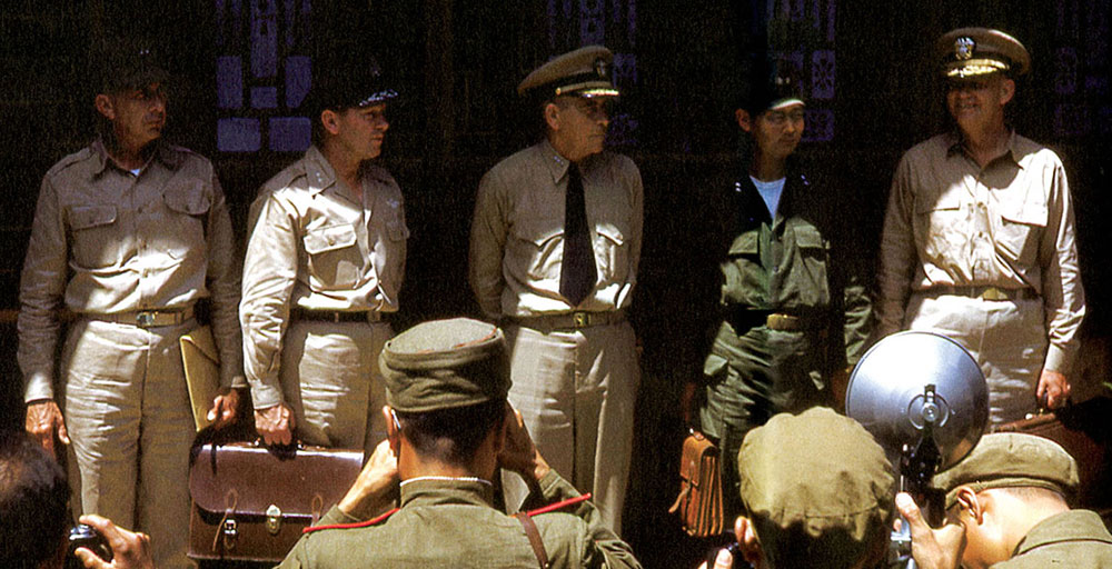 UN representatives for the initial Armistice negotiations were selected by General Matthew B. Ridgway and Vice Admiral (VAdm) C. Turner Joy, Commander, Naval Forces, Far East (NFFE).